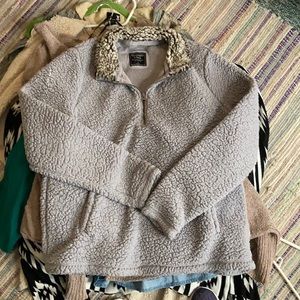 Abercrombie & Fitch quarter zip pull over fleece